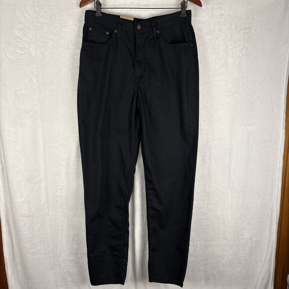 NWT Levi's Black High Waisted Mom Jeans 30x30 Elastine Cotton/Polyester - Picture 1 of 7